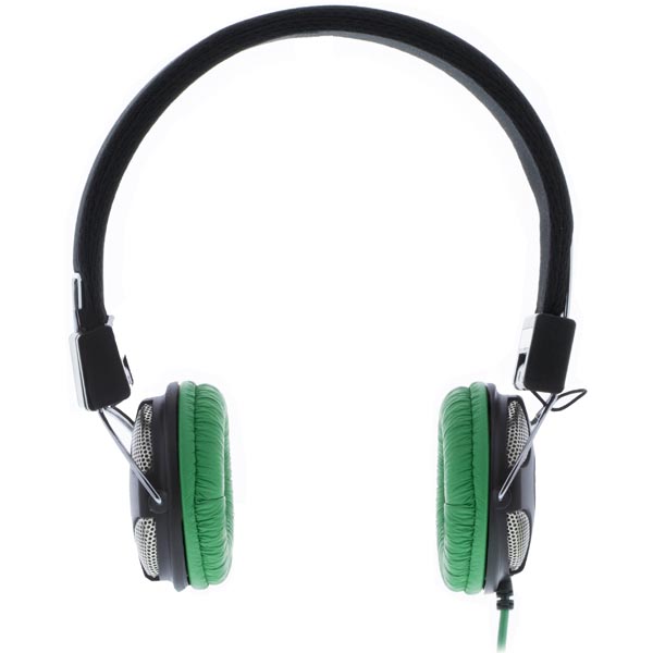 STREETZ HL-210 iPhone Headset, kokoontaitettava, 3.5mm, vihreä